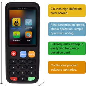 تصویر دستگاه کپی کلون کارت RFID smart card replicator xixei x7