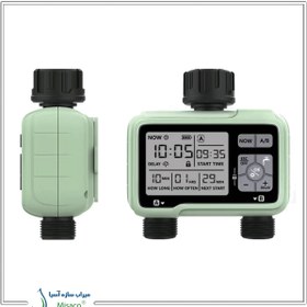 تصویر تایمر آبیاری قطره ای دو خروجی HCT-326 ٌWatre timer HCT-326