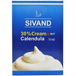 تصویر صابون کرم دار سیوند حاوی کالاندولا ۳۰ درصد وزن ۹۰ گرم 