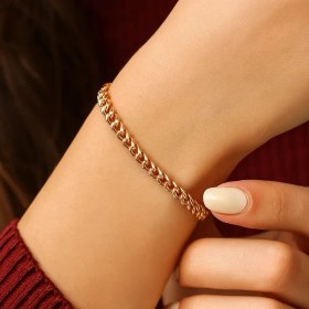 تصویر دستبند طلایی کارتیر ژوپینگ کد DA00014 