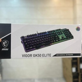 MSI Vigor GK50 Elite LL Mechanical Gaming Keyboard - Kailh Blue Switches  (Clicky), Ergonomic Keycaps, Brushed Metal Finish, Anti-Slip Base, Per-Key  RGB Mystic Light, USB 2.0 - Full-Sized 