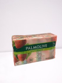 تصویر قیمت صابون پالمولیو اصلی 6 عددی با عصاره توت فرنگی و ماست 170 گرمی Palmolive naturals soap pack of 6 