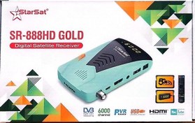 تصویر گیرنده جدید استارست مدل 888 گلد GOLD فول اچدی با ریموت کنترل بسیار شیک 2025 Starsat 888 GOLD