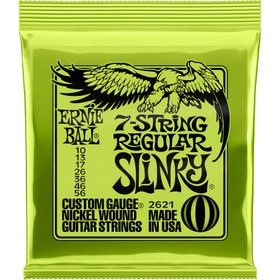 تصویر سیم گیتار الکتریک ERNIEBALL REGULAR SLINKY NICKEL WOUND 7-STRING 10-56 