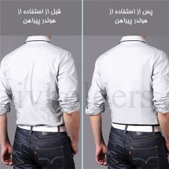 تصویر هولدر پیراهن کمربندی سی اچ آر مدل 3/5 سانت پهن چرم دوزی H35B099