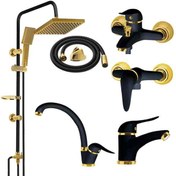 تصویر ست شیرآلات فراست پویا مدل smt مجموعه 6 عددی 