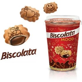 تصویر بیسکویت لیوانی بیسکولاتا با کرم شکلات ۱۲۵ گرم 