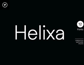 تصویر تایپ فیس Helixa Clean و Modern Sans Serif 