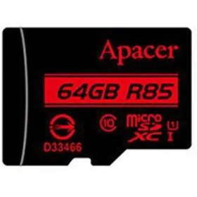 تصویر کارت حافظه اپیسر AP64G ظرفیت ۶۴ گیگابایت کلاس ۱۰ UHS-I سرعت ۸۵MB/s 