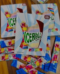 تصویر لواشک آمریکایی رول آپ آیس رول با طعم بلوبری 10 عددی – Ice Roll Strawberry 