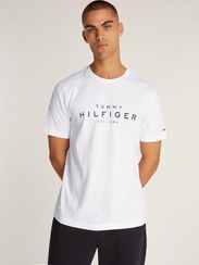 تصویر تی‌شرت یقه گرد لوگو برند Tommy Hilfiger Logo Crew Neck T-Shirt