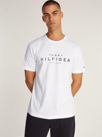 تصویر تی‌شرت یقه گرد لوگو برند Tommy Hilfiger Logo Crew Neck T-Shirt