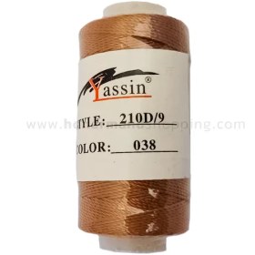 تصویر قرقره نخ ابریشم YASSIN رنگ عسلی (وارداتی) 