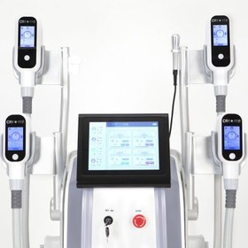 تصویر دستگاه لاغری کرایو ناب وی 4 هندپیس همزمان 2023 گرید A ا slimming device nubway slimming device nubway