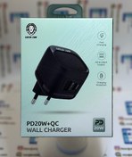 تصویر شارژر گرین لاین فست و PD دو پورت 20 وات Green Lion 20w 