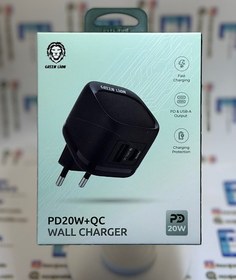 تصویر شارژر گرین لاین فست و PD دو پورت 20 وات Green Lion 20w 