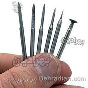 تصویر فرز چوب ساب شمشیری 6عددی HSS دنباله 3 فرز چوب ساب شمشیری 6عددی HSS دنباله 3