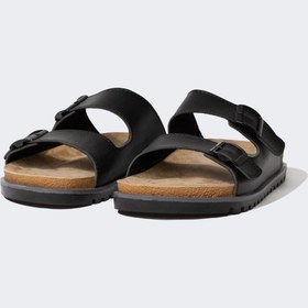 تصویر Erkek Yüksek Taban Çift Bantlı Suni Deri Terlik C3048AX24HS 