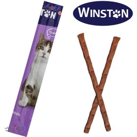 تصویر تشویقی مدادی گربه وینستون طعم مرغ و اردک (بسته بندی جدید) Winston, Cat Treat Sticks, Chicken & Duck