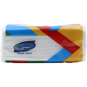 تصویر دستمال کاغذی اقتصادی آشتی بسته 4 عددی Ashti tissue paper 100 pcs