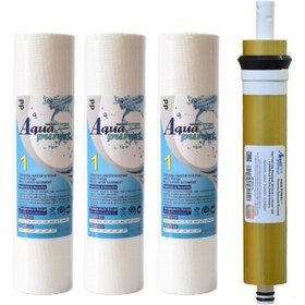 تصویر فیلتر دستگاه تصفیه کننده آب آکوا پیورست مدل Gold800 مجموعه 4 عددی 