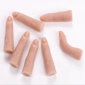 تصویر انگشت مصنوعی سیلیکونی فینگر آموزشی طبیعی artificial natural finger for practice/ silicone material