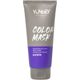 تصویر ماسک مو رنگساژ بنفش ارغوانی یانسی YUNSEY مدل COLOR MASK حجم 200 میل YUNSEY COLOR MASK Purple 200 ml