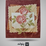 تصویر پتو دو نفره گلبافت گلدار 