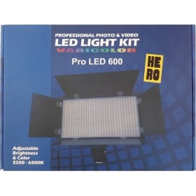 تصویر نور ثابت پروفشنال هیرو U600+ LED LIGHT 