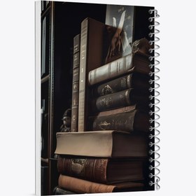 تصویر دفتر نت موسیقی 100 برگ خندالو طرح کتاب (Book) 