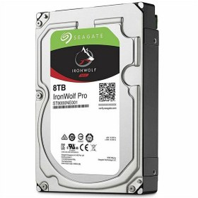 تصویر هارد اینترنال 8 ترابایت سیگیت مدل IronWolf Pro Seagate IronWolf Pro 8TB 7200RPM 256 MB SATA 3.0 NAS HDD