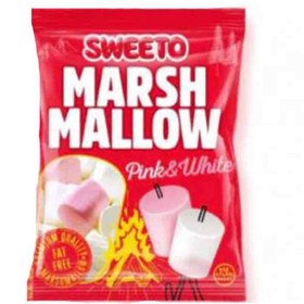 تصویر مارشمالو سویتو Sweeto Marshmallow Pink & White صورتی و سفید 140 گرم 