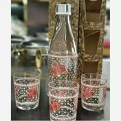 تصویر بطری و لیوان 
