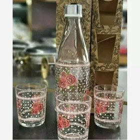 تصویر بطری و لیوان 