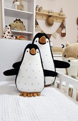 تصویر عروسک پنگوئن سایز ۳۵ سانتی متر 