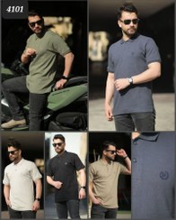 تصویر تیشرت یقه دار گلدوزی بلک بیرد سایز ۲XL سبز 