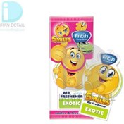 تصویر خوشبوکننده خودرو کارتی فرش وی مدل Fresh Way SMILE EXOTIC 