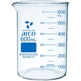 تصویر بشر شیشه ای کوتاه 600 میلی لیتری ARCO 