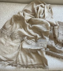 تصویر شال مجلسی حریر سنگ‌شور گل‌دوزی پاپیون – وارداتی، درجه یک و موجود در ۶ رنگ 