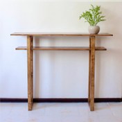 تصویر میز کنسول چوبی روستیک دکور مدل سانا Wooden console