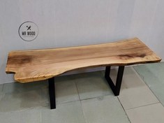 تصویر میز تلویزیون جدید و مدرن مدل چوبی و روستیک چوب گردو Modern TV Desk Wooden and Rustic Model