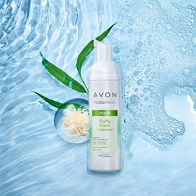 تصویر فوم شستشو صورت آون مدل fluffy حجم 150 میلی لیتر Nutra Effects Mattifying Fluffy Foam Cleanser AVON