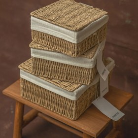 تصویر سبد حصیری درب دار زاراهوم 