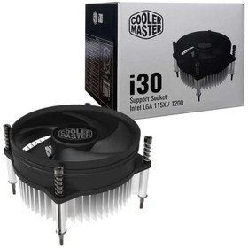 تصویر خنک کننده پردازنده کولرمستر مدل STANDARD COOLER I30 CoolerMaster STANDARD COOLER I30 Air CPU Cooler