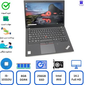 تصویر لپ تاپ Lenovo Thinkpad T14 i5-10310U 8gb ddr4 256gb ssd intel iris استوک لنوو سینک پاد تی14، 14.1 اینچ 