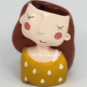 تصویر گلدان کاکتوس دختر 