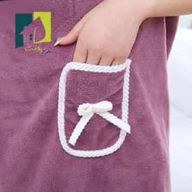 تصویر حوله حمام دور پیچ 