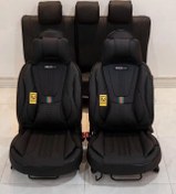 تصویر روکش صندلی خودروتمام چرم مدل گوچی(GUCCI)اصل مناسب برای پژو۴۰۵،پژوپارس قدیم،آردی وروآ - مشکی کامل 