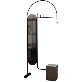 تصویر رگال لباس فلزی دکوراتیو آینه دار آترین 