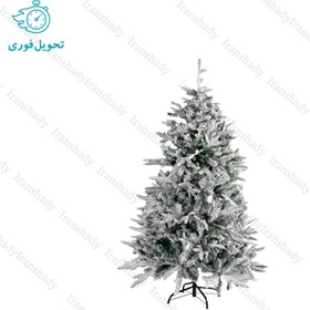 تصویر درخت کریسمس کاج نوئل اروپایی برف سنگین سایز 150 سانتی متر Heavy snow European Christmas tree, size 150 cm